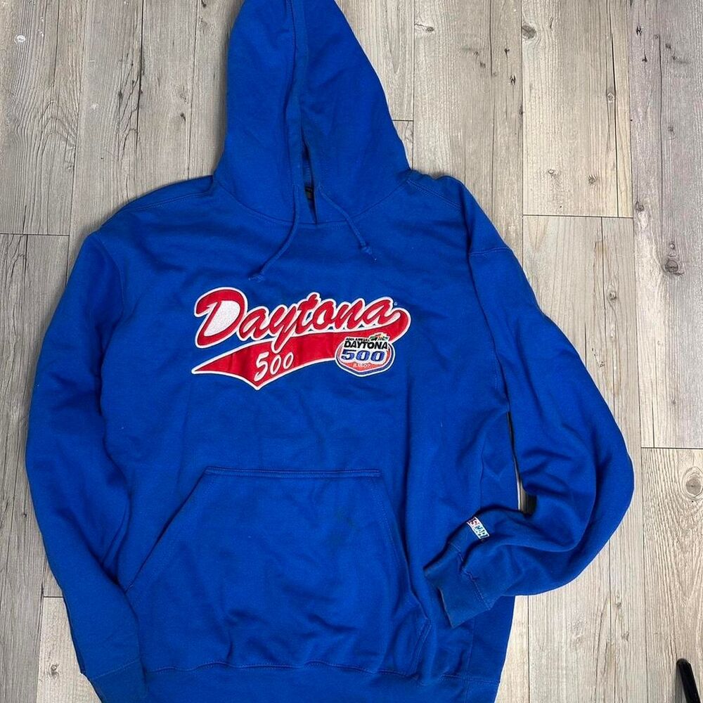 Nascar Men's Blue Hoodie